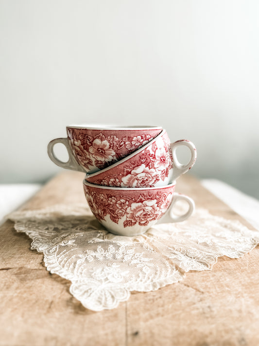 Restaurantware Red Rose Shenango Teacups