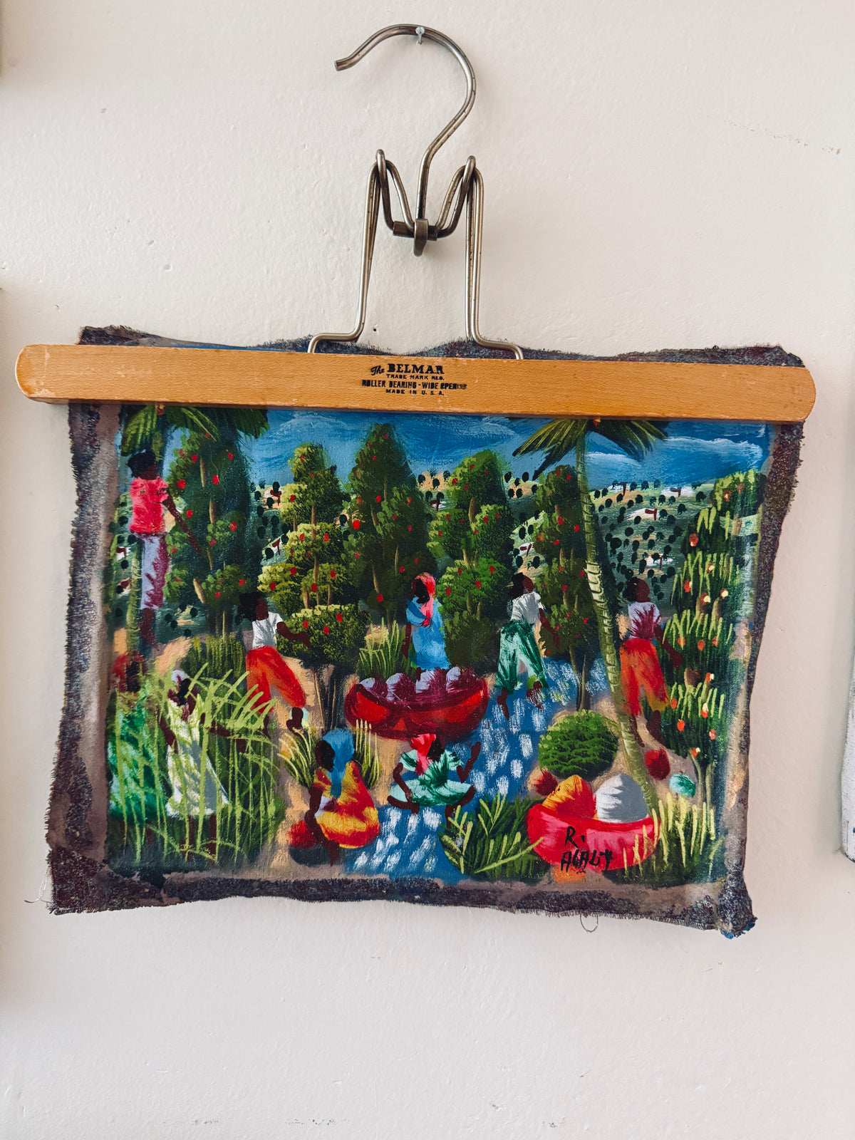 Haitian folk art painting by “Alaby”