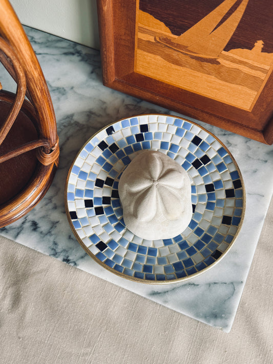 Mid Century Mosaic tile bowl