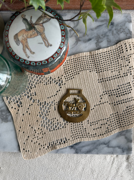 Brass horse buckle-Steer