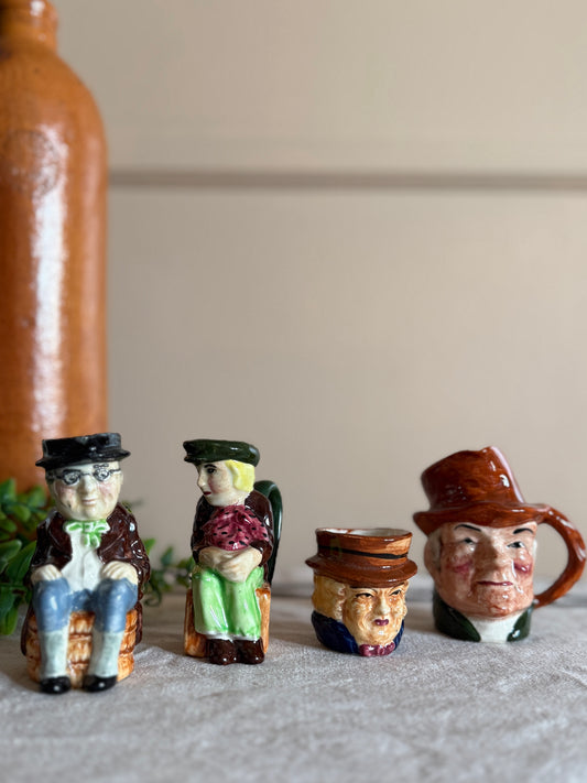 Set of 4 mini Toby Mugs