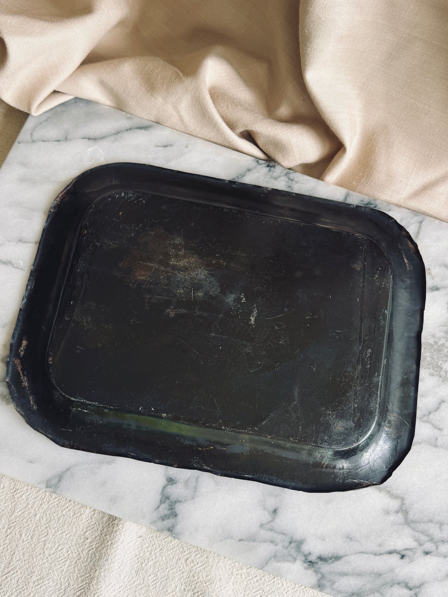Antique toleware tray