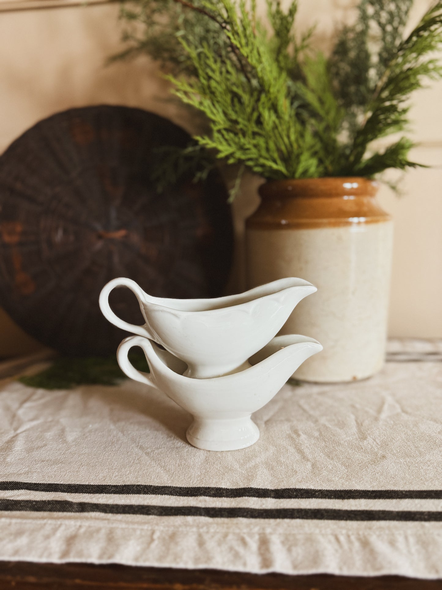 Pair of small Restaurant ware gravy boats