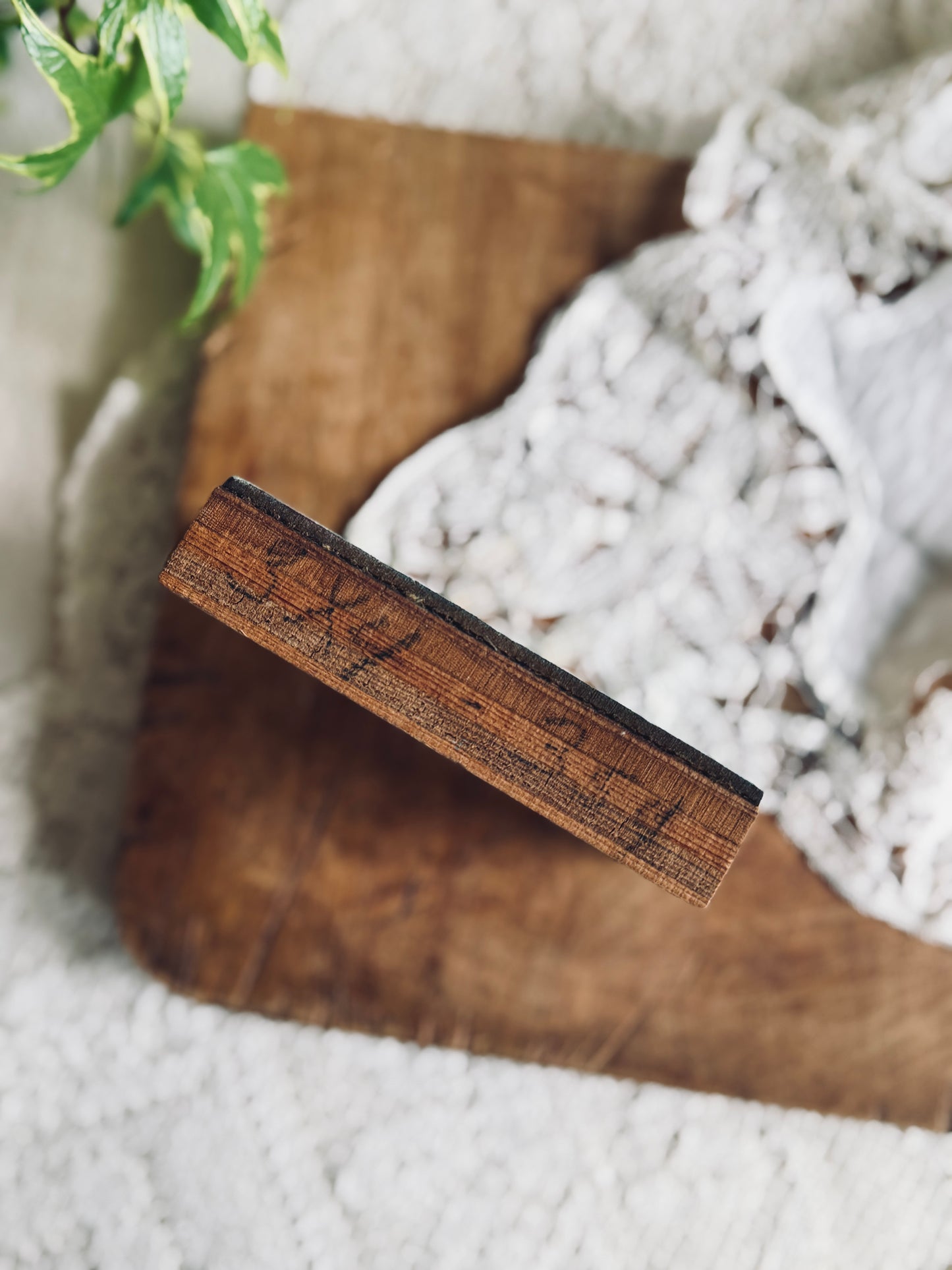 Vintage woodblock/linocut portrait of a woman in a hat