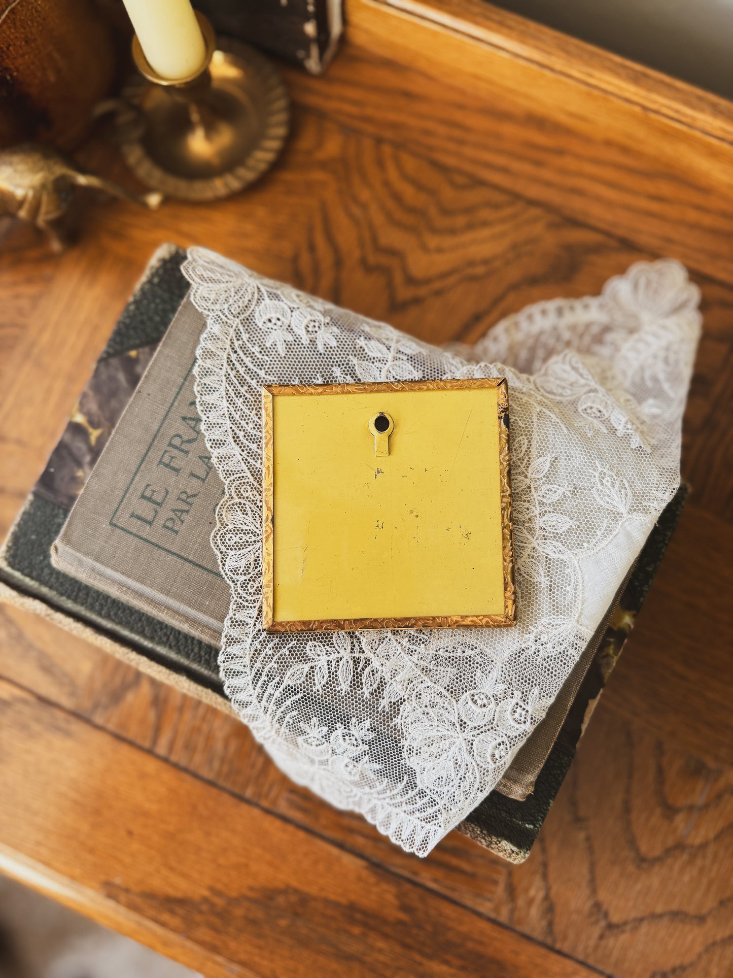 Small framed art of young girl