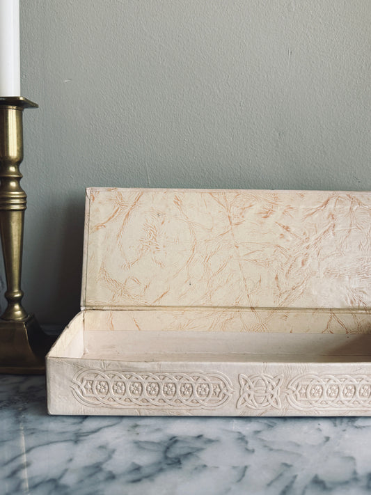 Embossed glove box