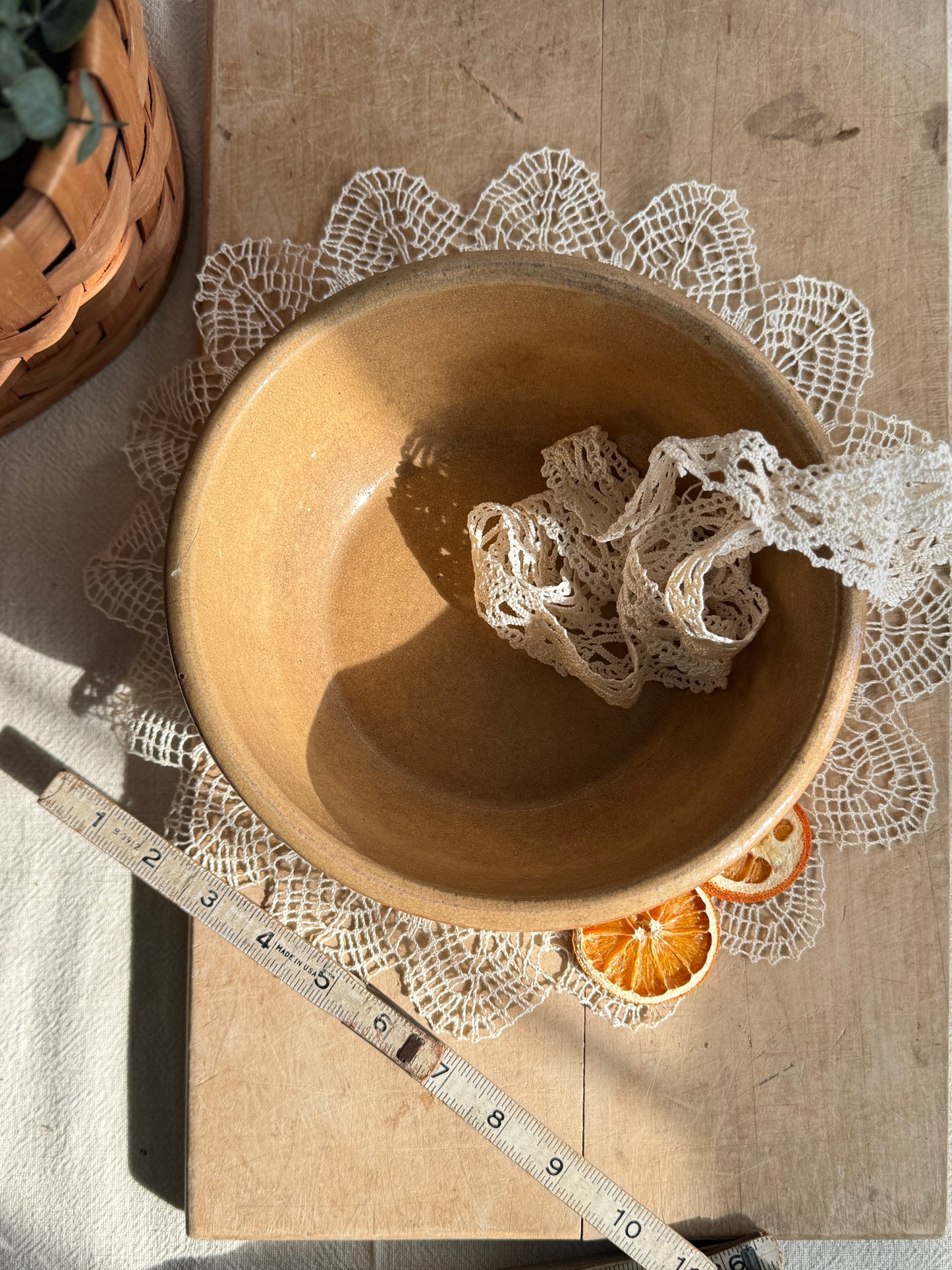 Vintage Two tone Stoneware Bowl