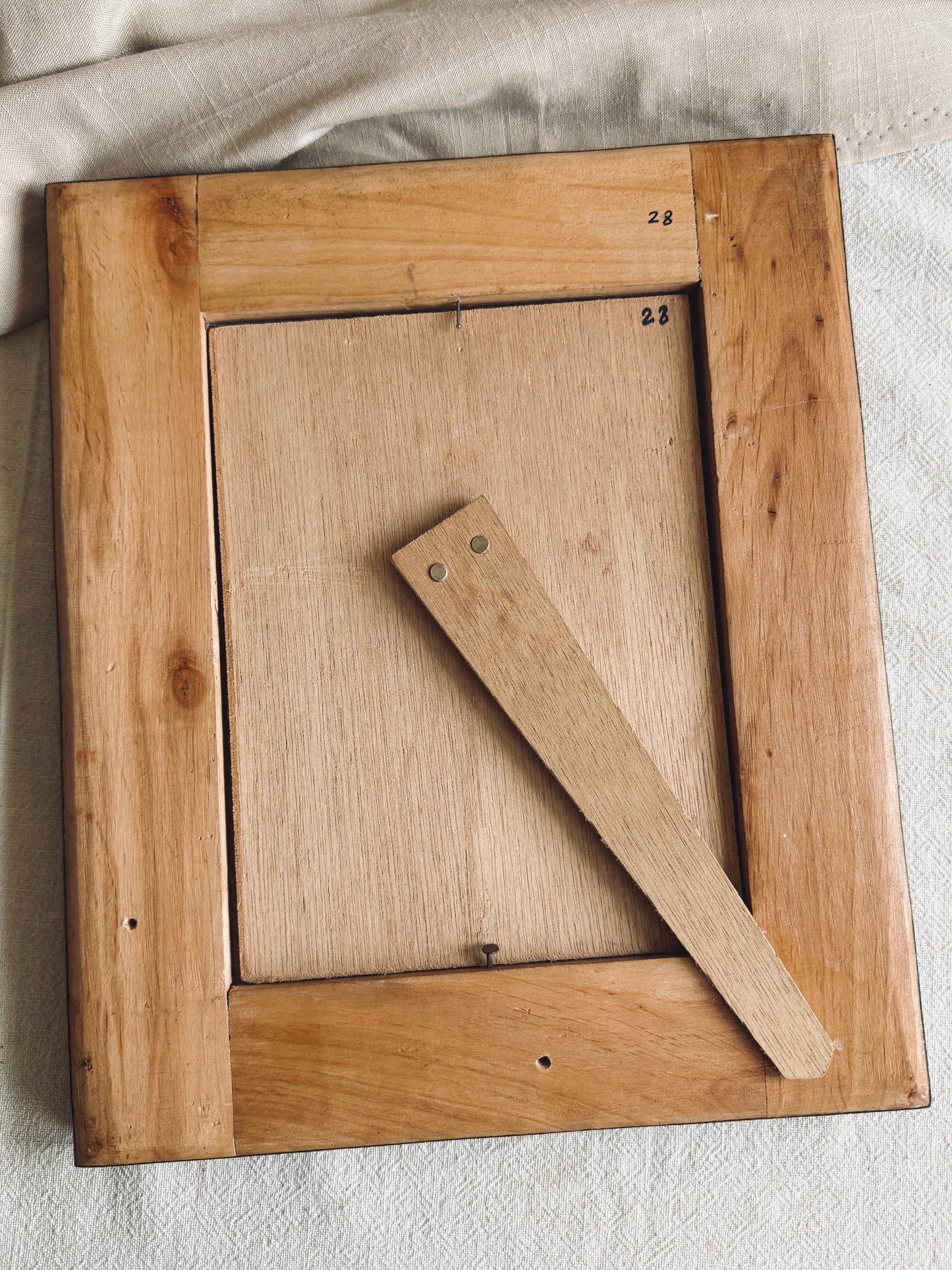 Exquisite large Khatamkari Marquetry photo frame