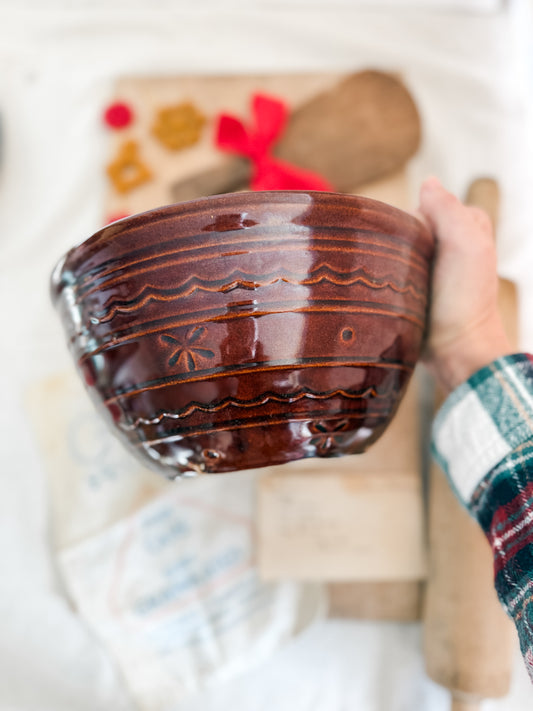 Mar-Crest Brown Stoneware bowl