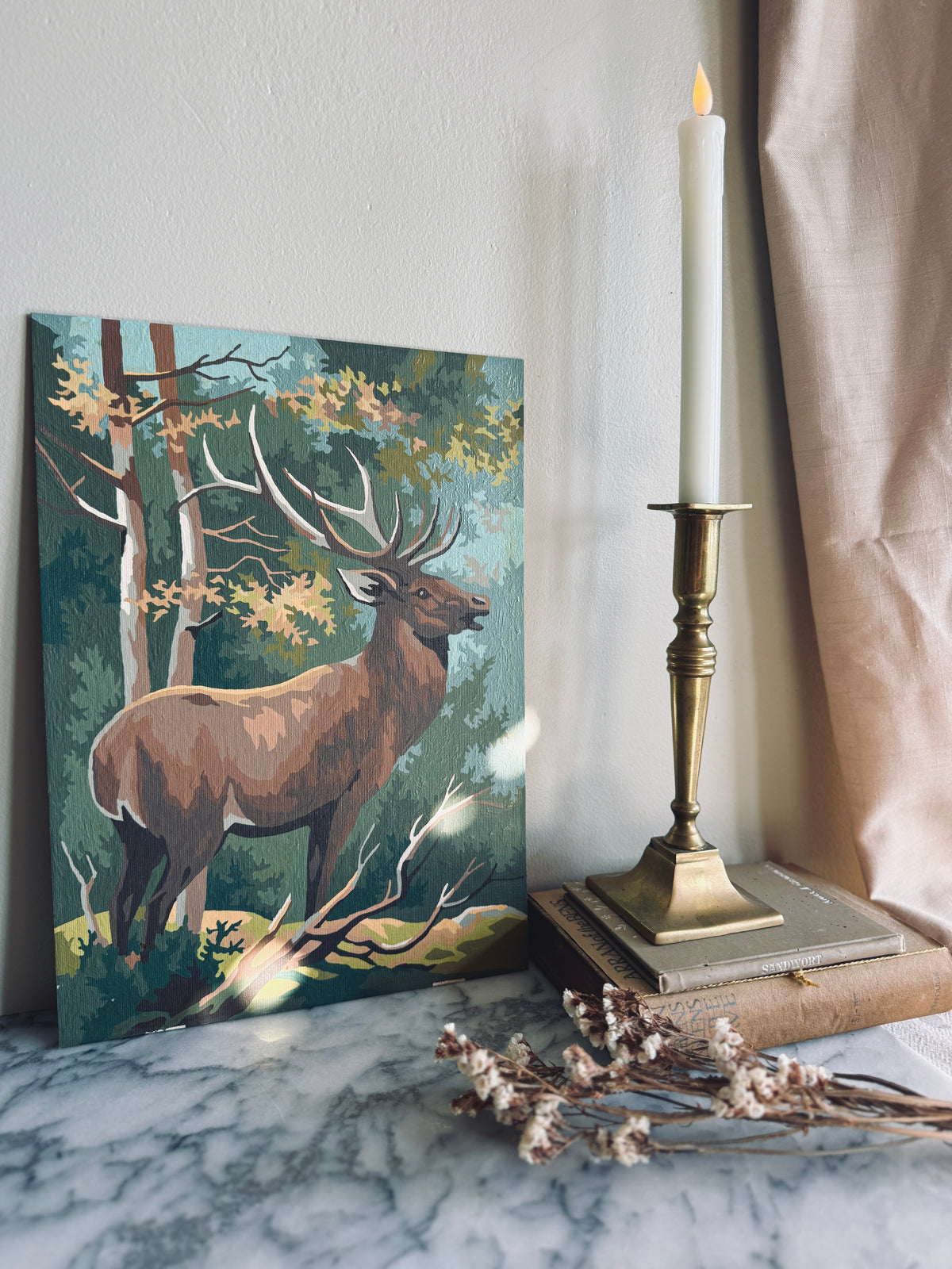 Vintage elk Paint by number