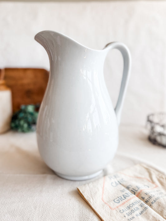 Late 19th century English Ironstone Pitcher