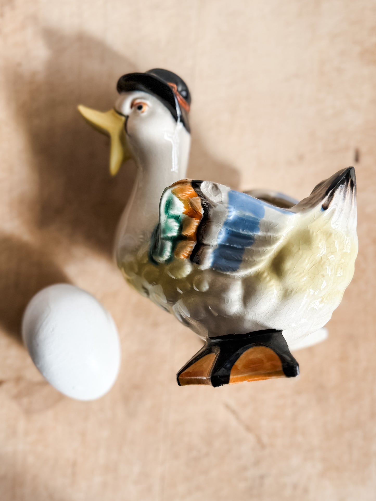 Mid-Century Made in Japan Duck Planter Vase