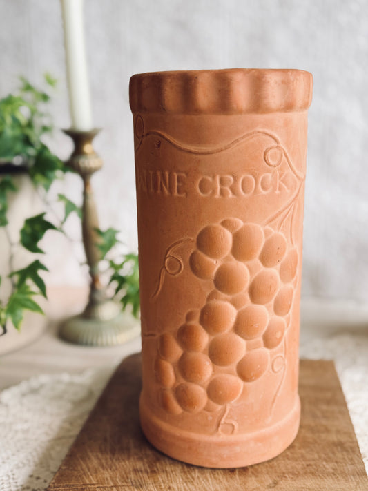 Terra cotta wine holder