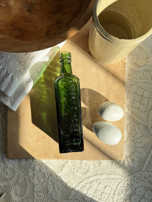 Large antique Essence of chicory bottle, Shieldham bottle