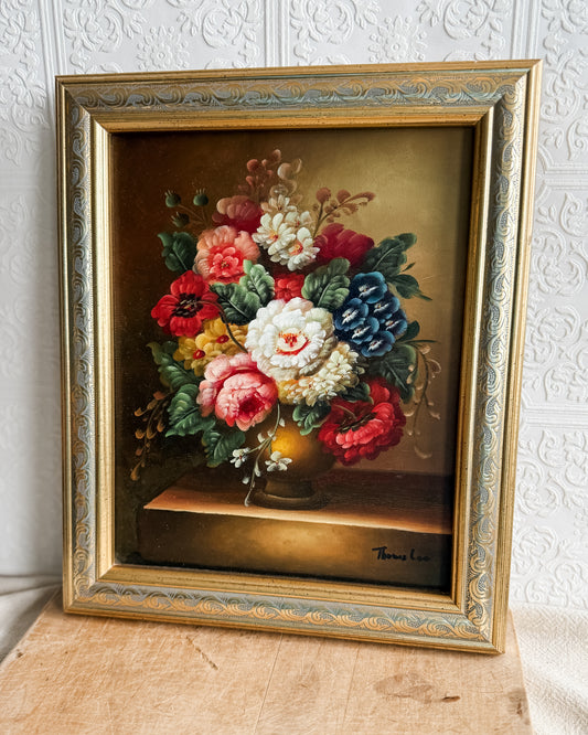 Vintage Floral Oil Painting