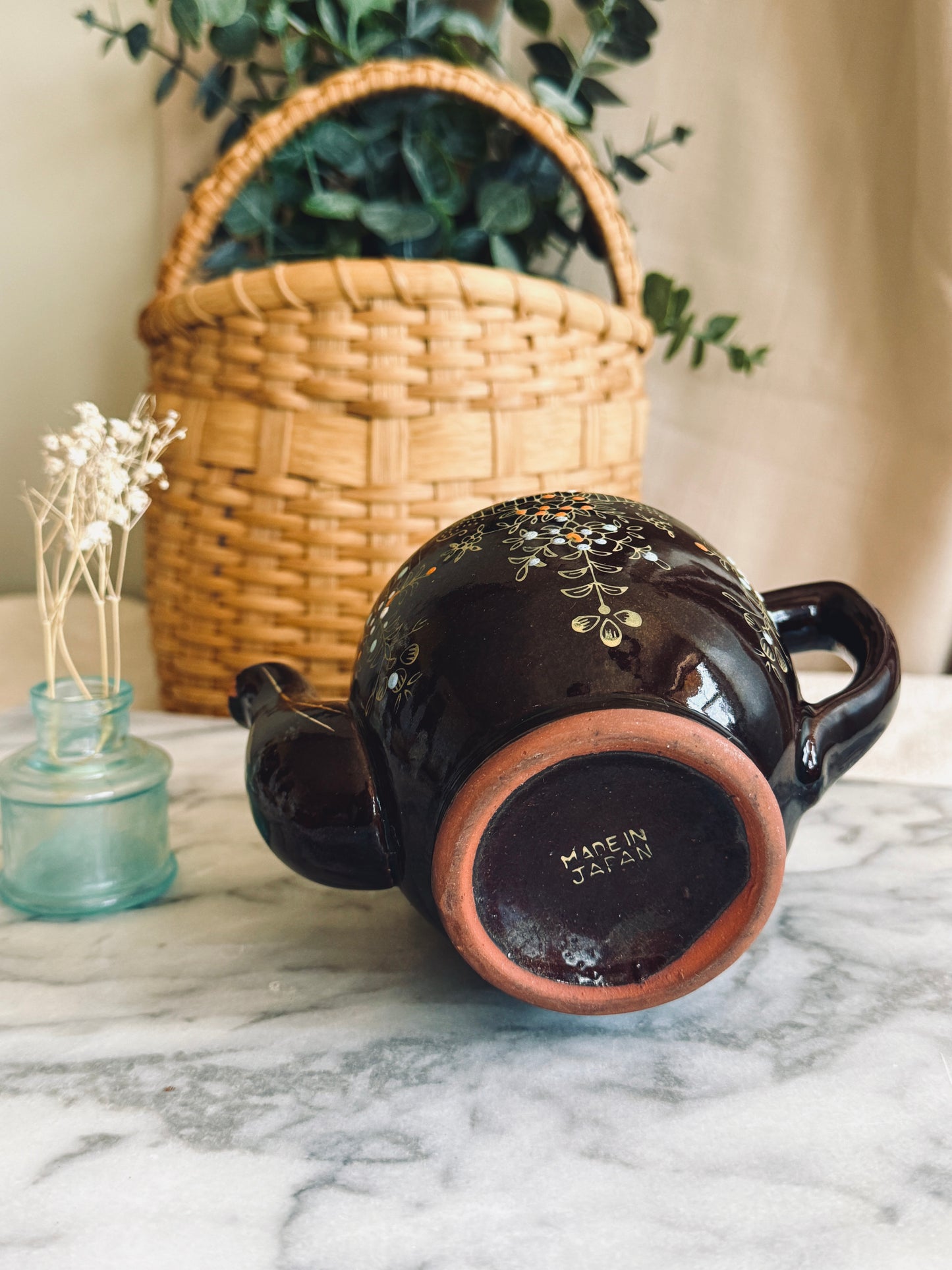 Vintage Redware teapot
