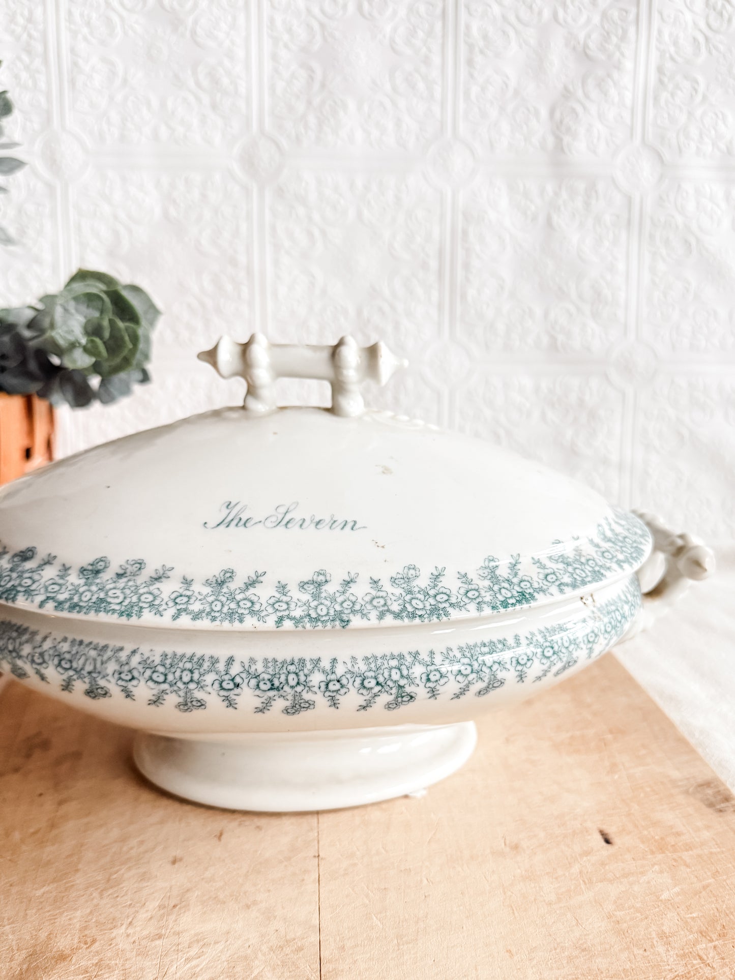 “ The Severn” Antique Ironstone Transferware Tureen