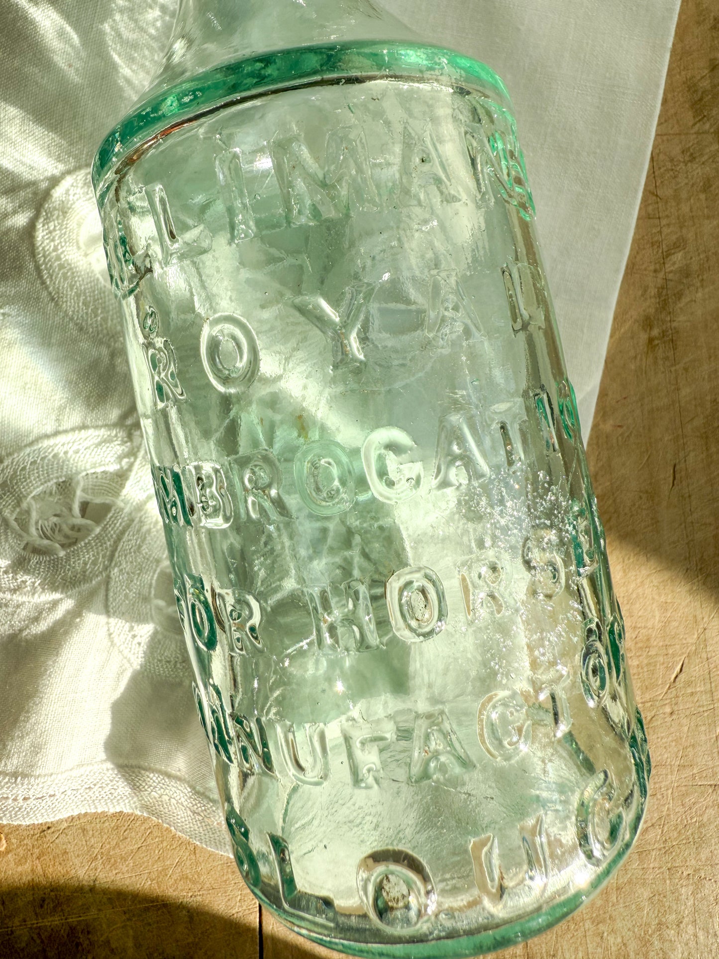 Antique Victorian Horse Embrocation Bottle