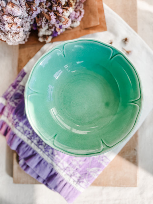 Green Petalware Bowl