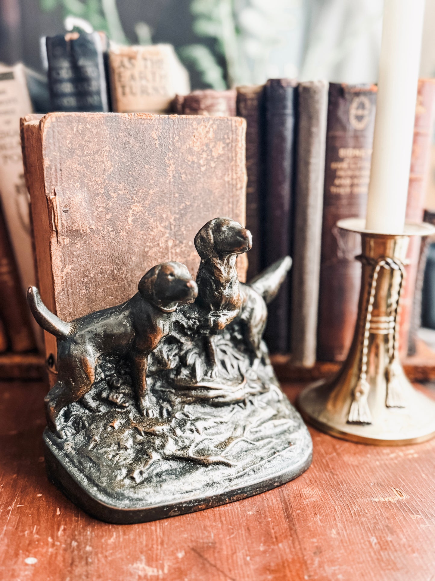 Bronze Setter Bookends