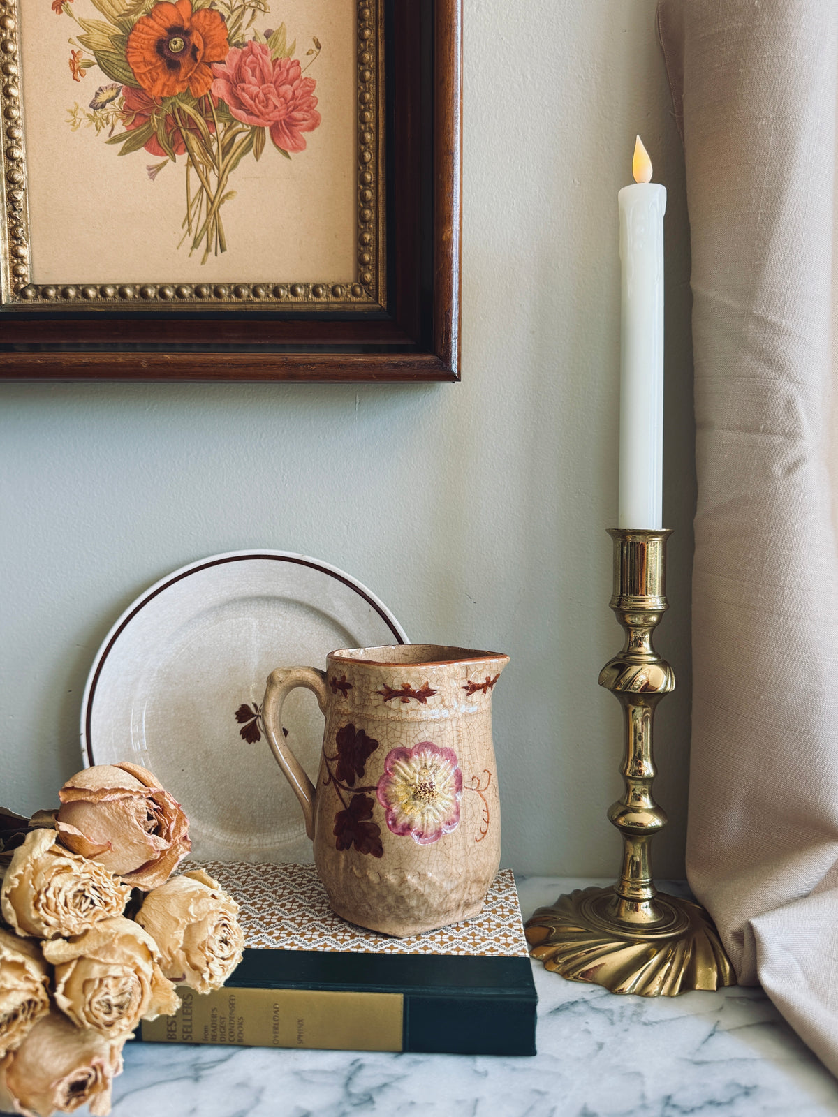 Antique Majolica pitcher
