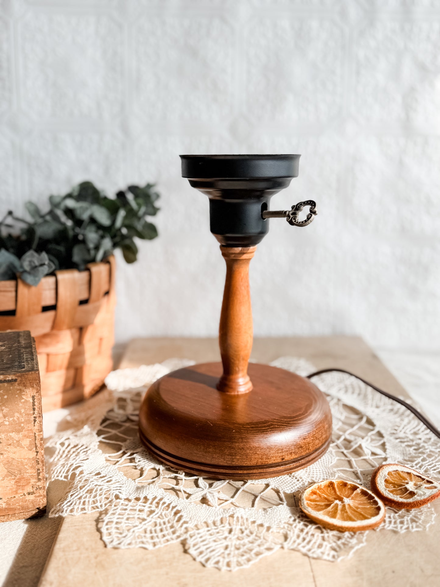 Wooden Lamp Base
