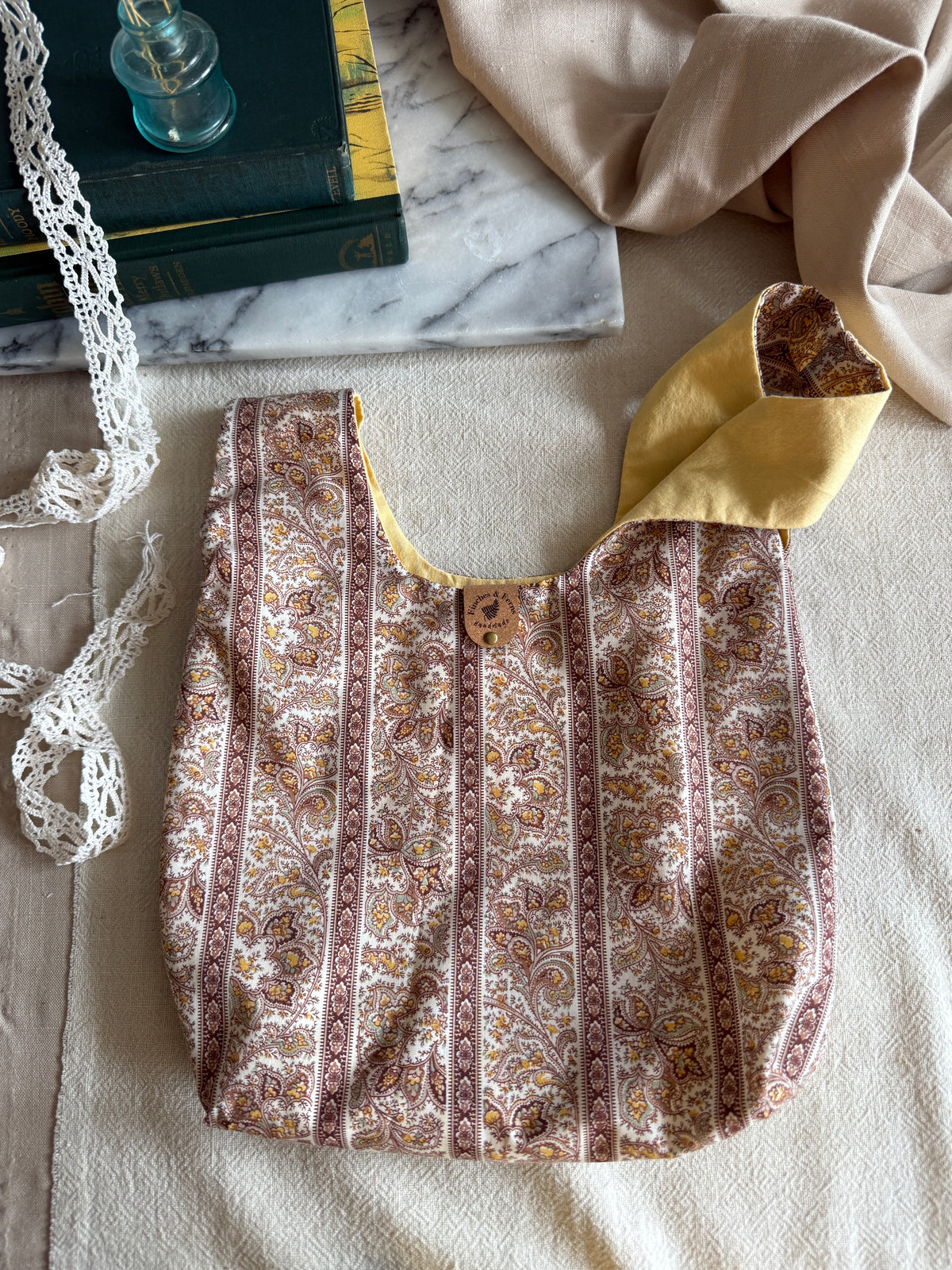 Medium Vintage Fabric Japanese Knot Bag