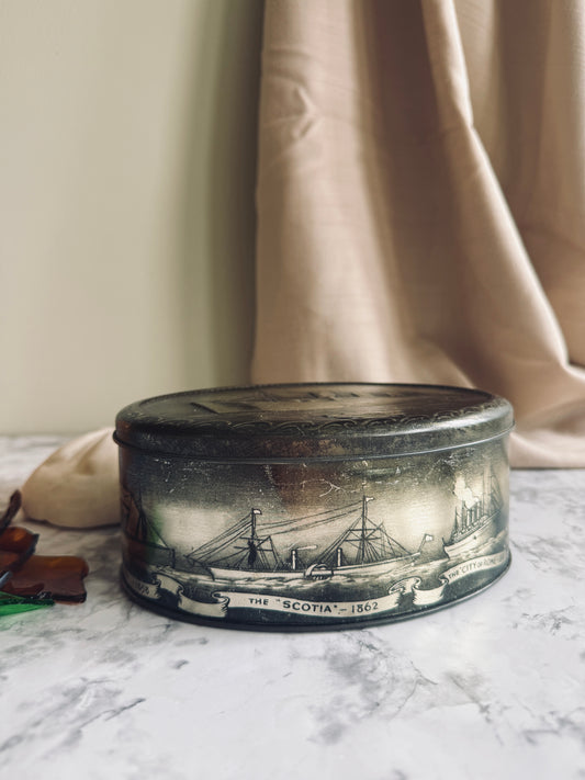 The Queen Mary antique tin