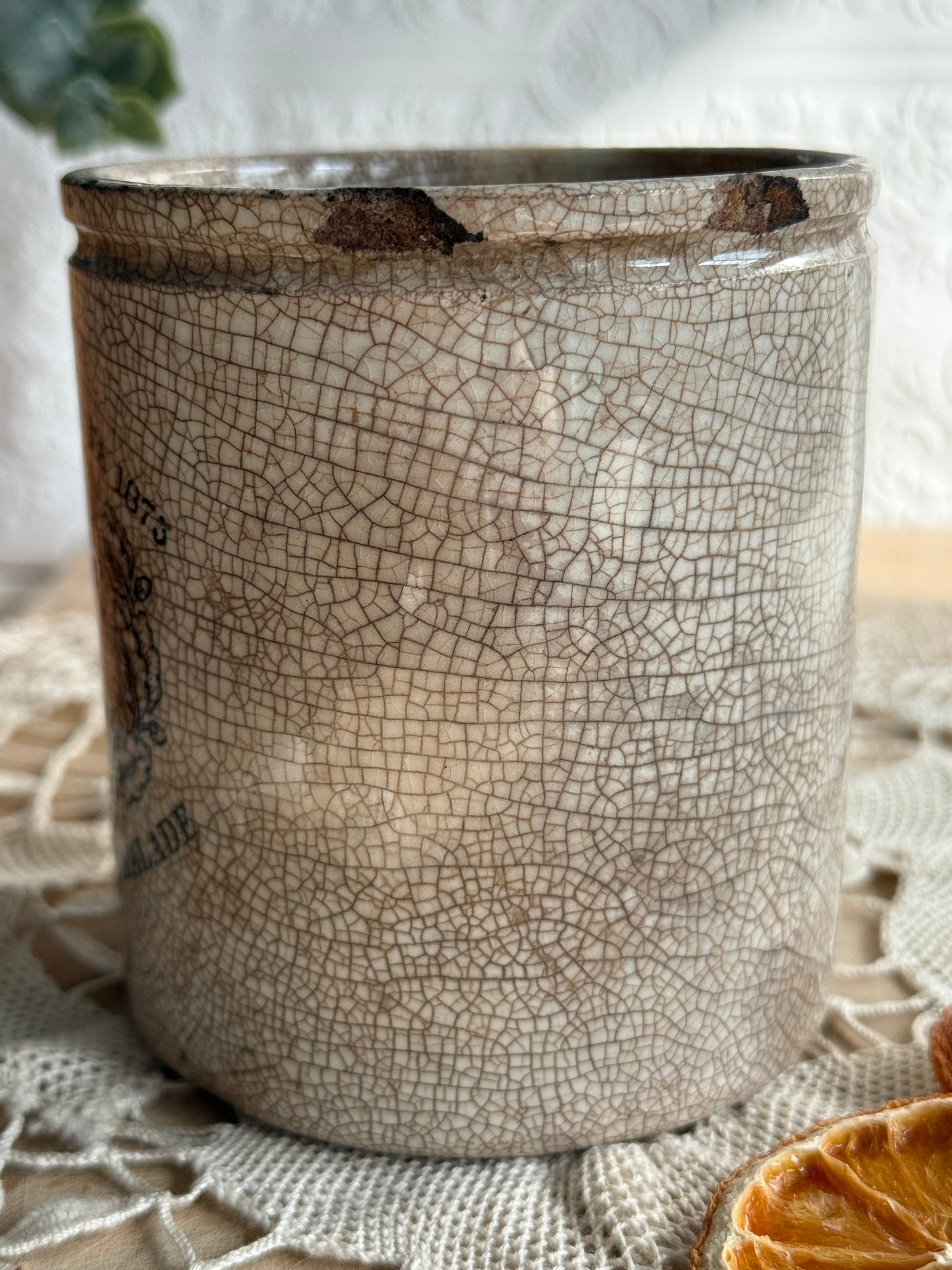 Antique Dundee Marmalade Crock