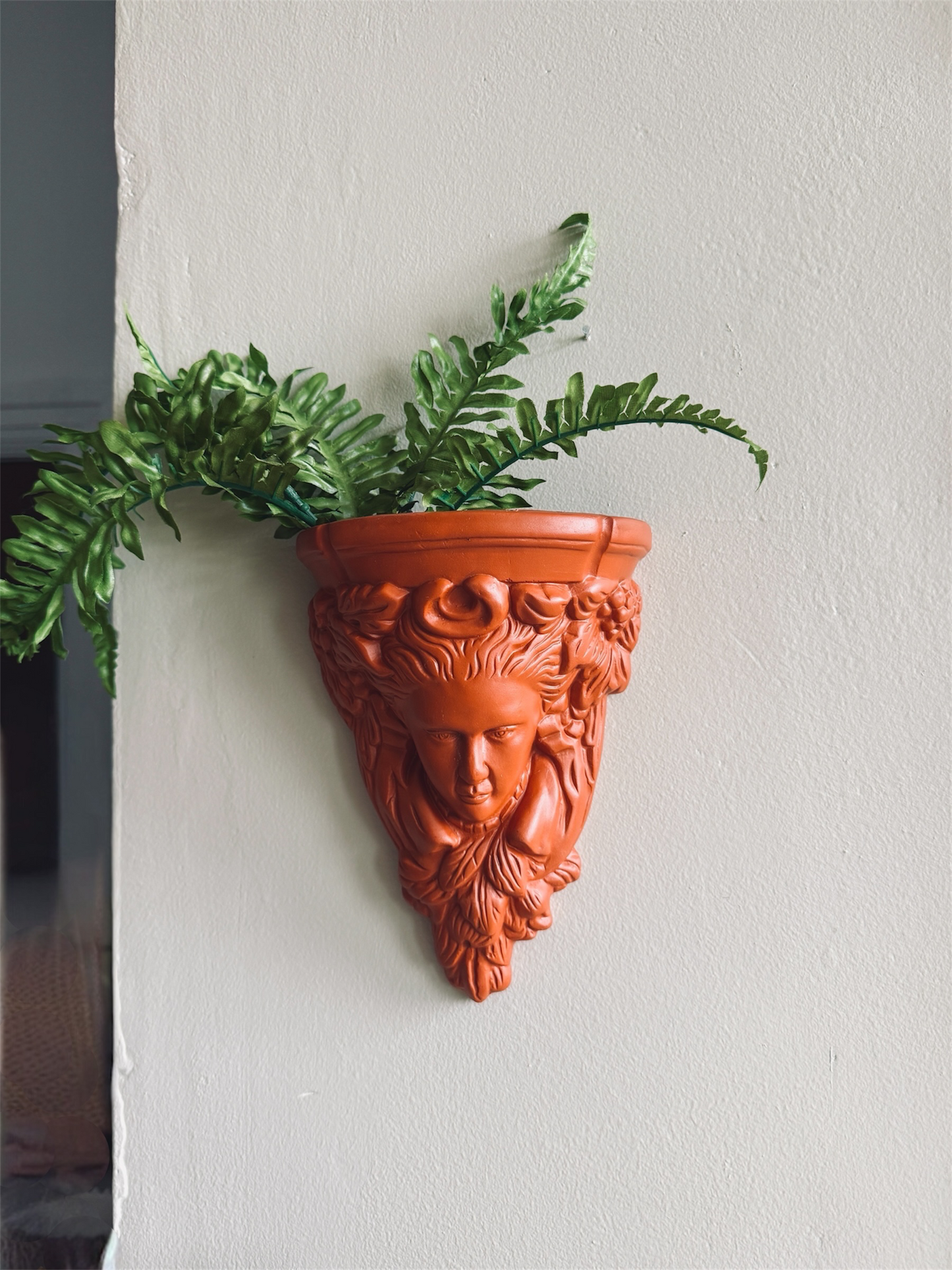 Terracotta Goddess Wall Planter