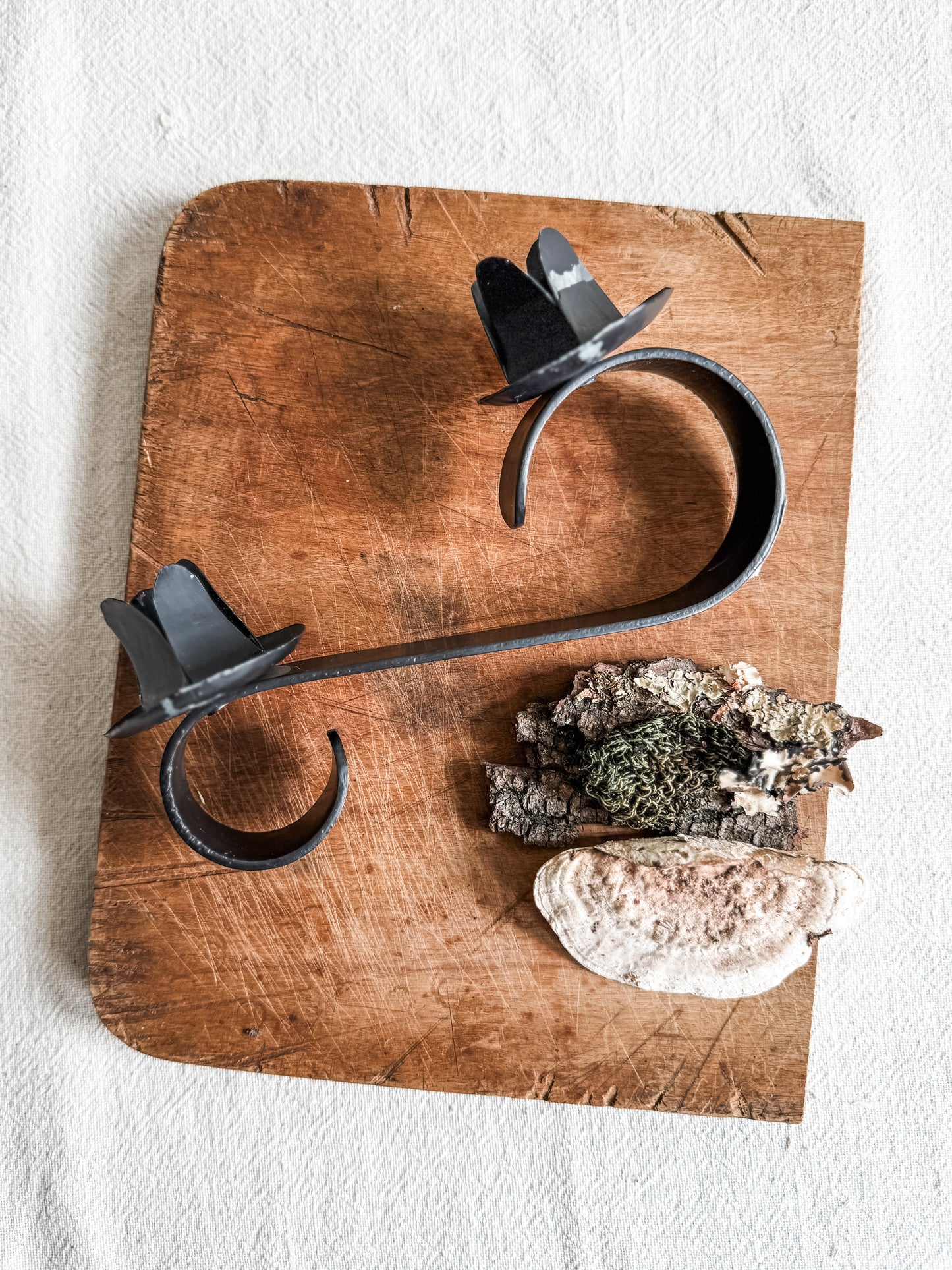 Pair of Metal Candlestick Holders