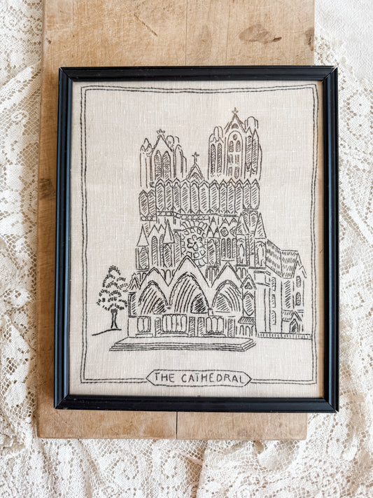 Framed Cathedral Embroidery
