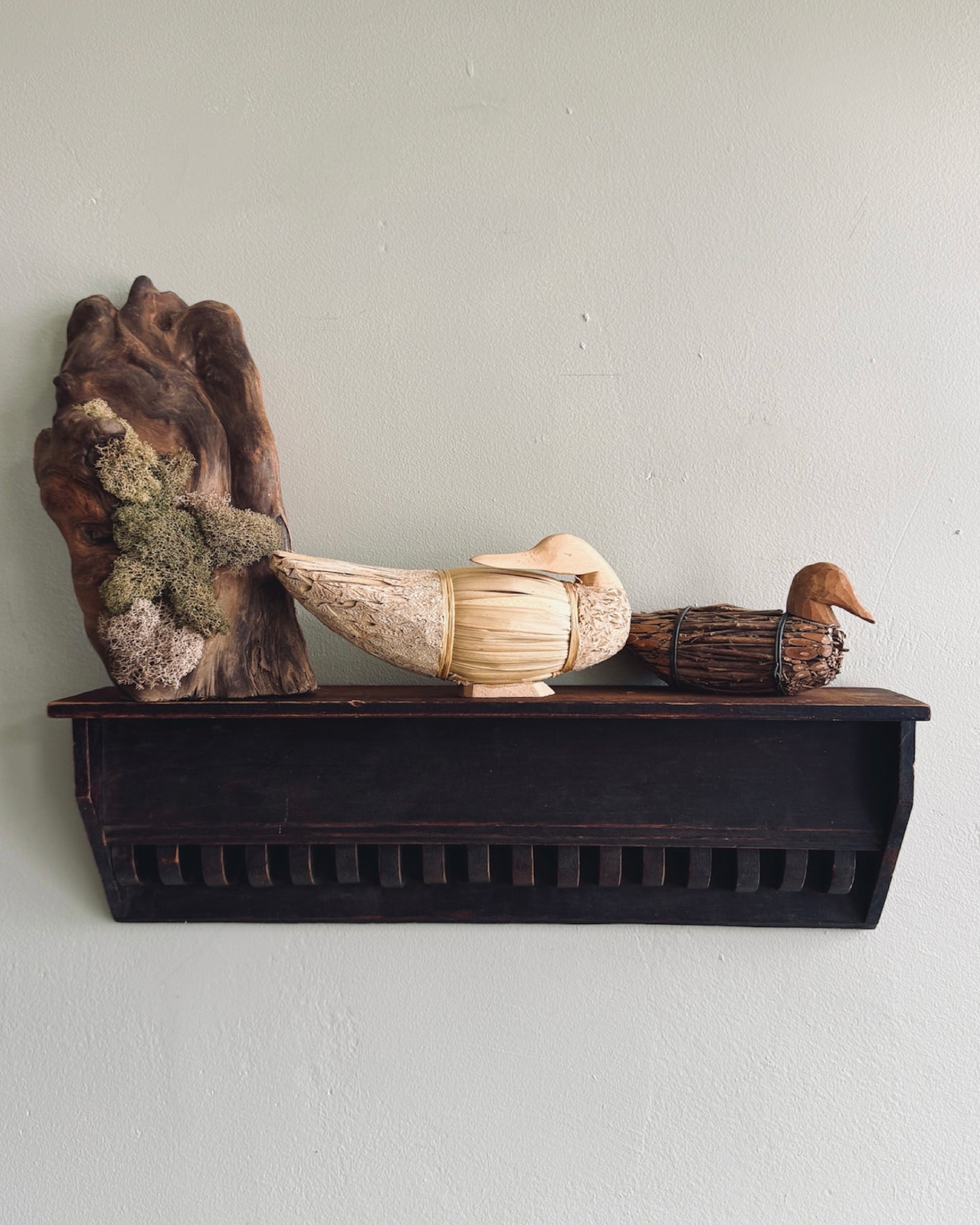 Folk art twig duck