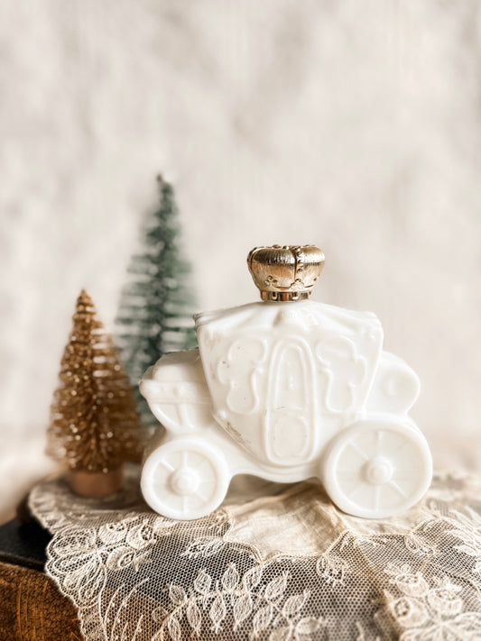 Milkglass Avon Decanter Stagecoach