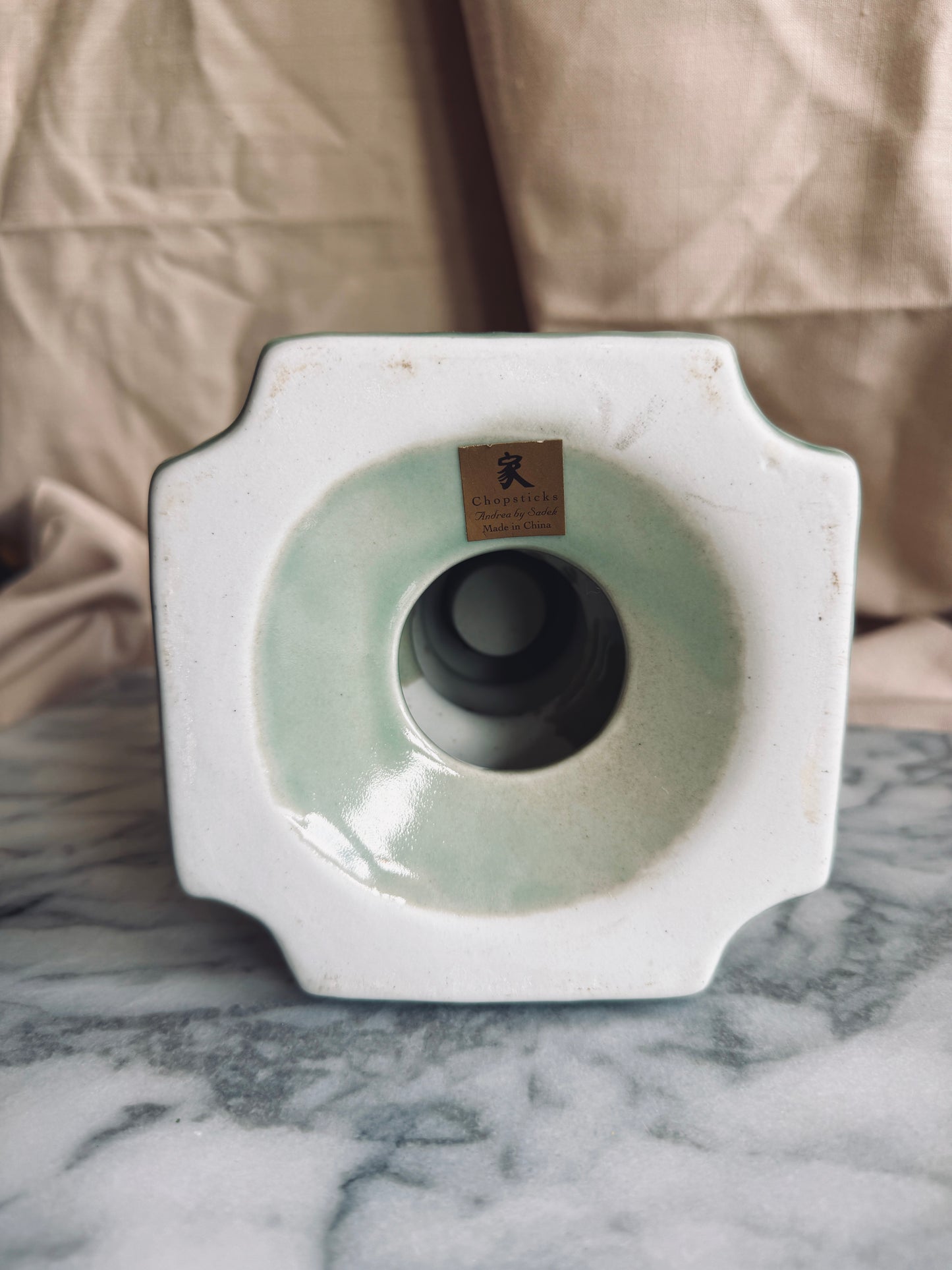 Celadon Green Candle Pillar