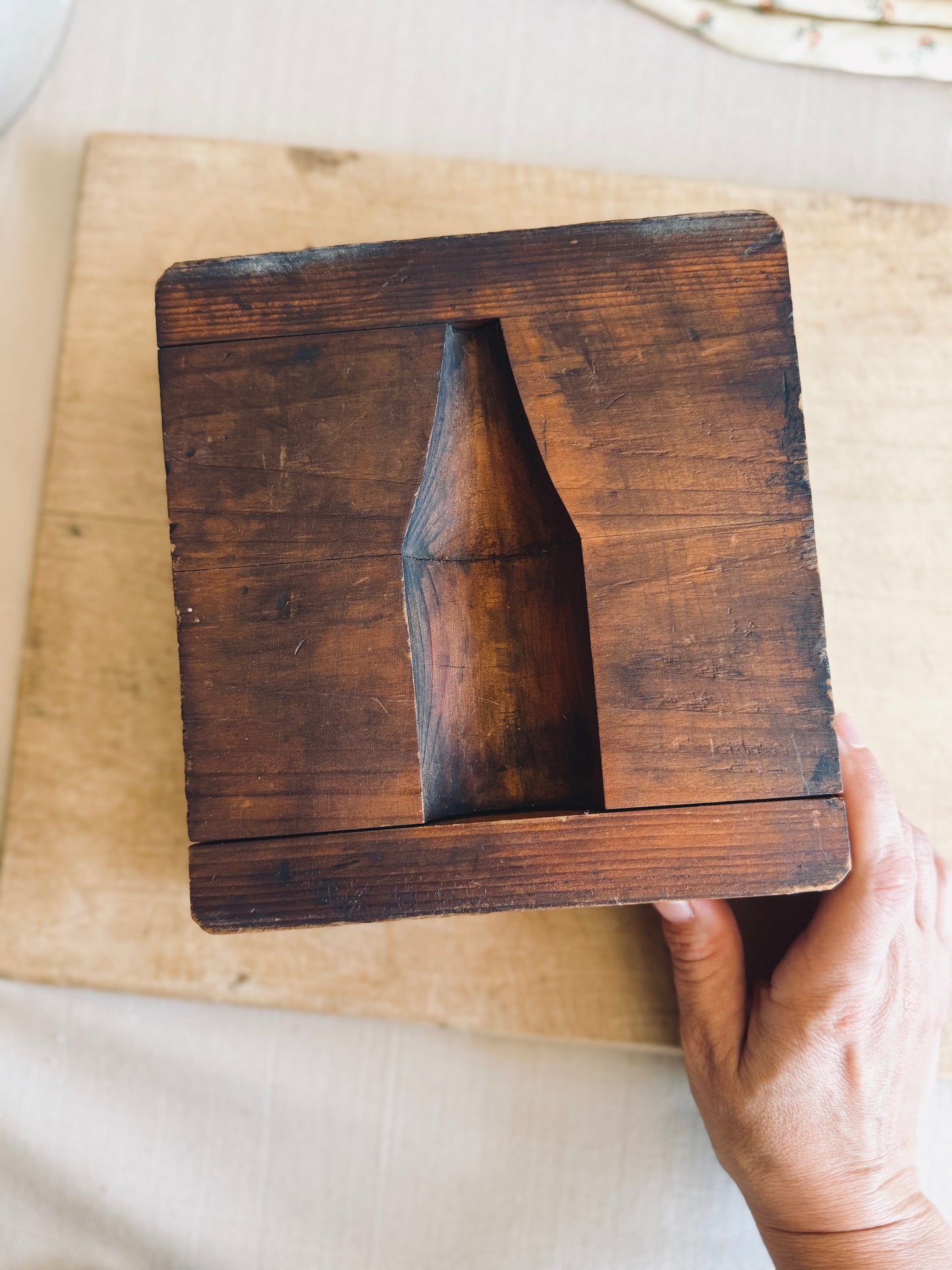 Unique wooden mold