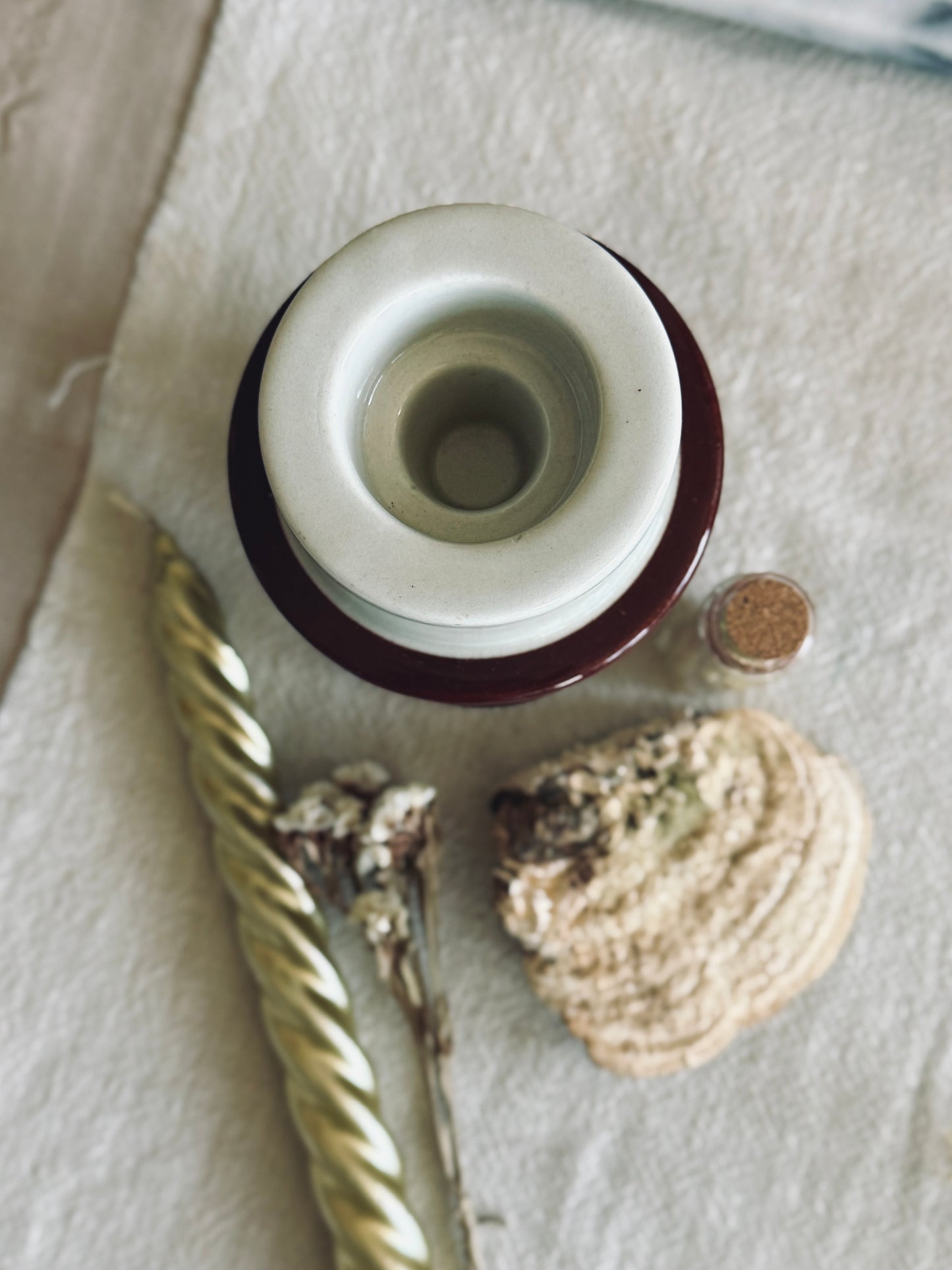 Japanese Imari-style candle holder