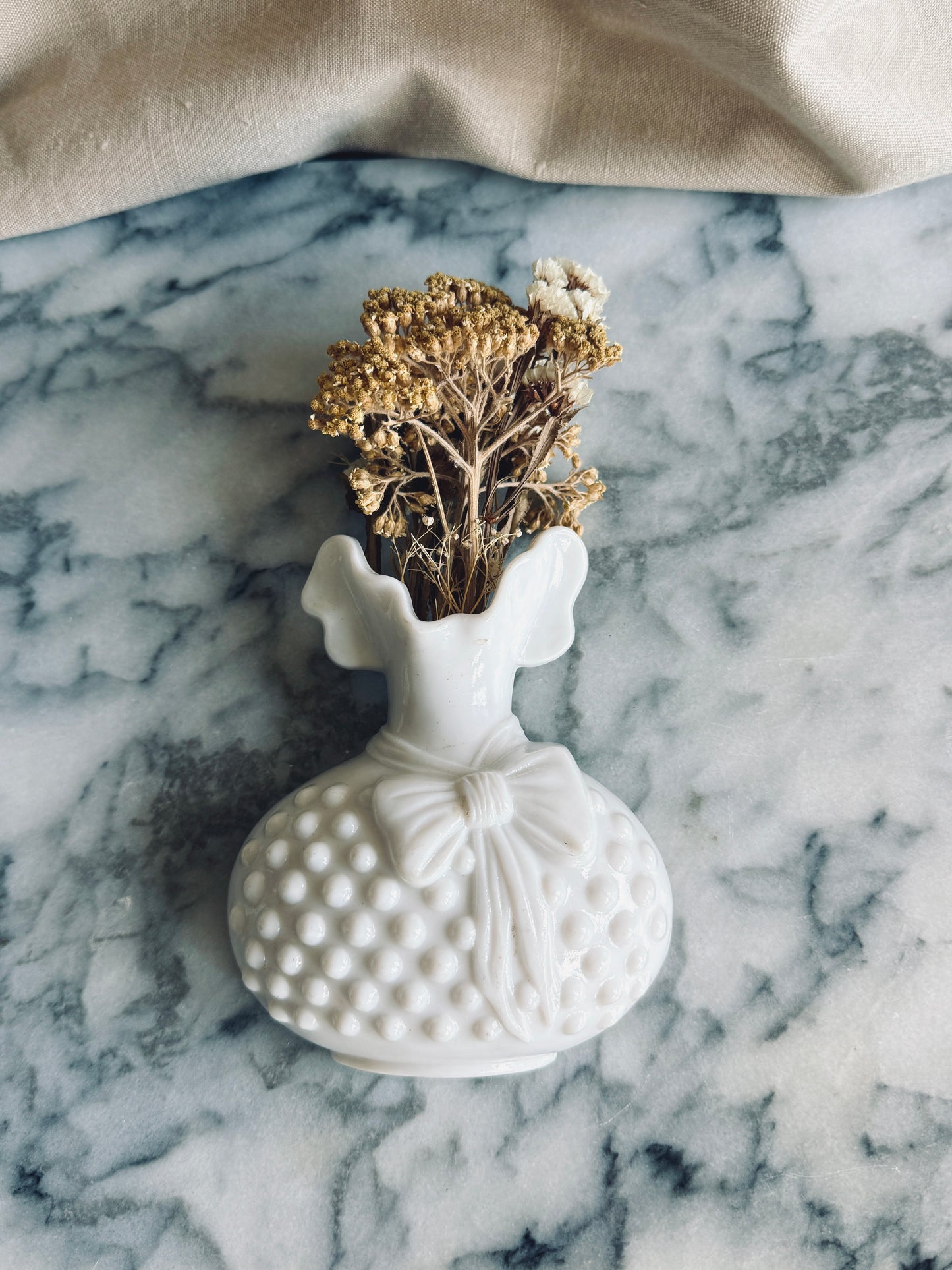 White wall pocket vase