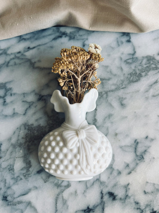 White wall pocket vase