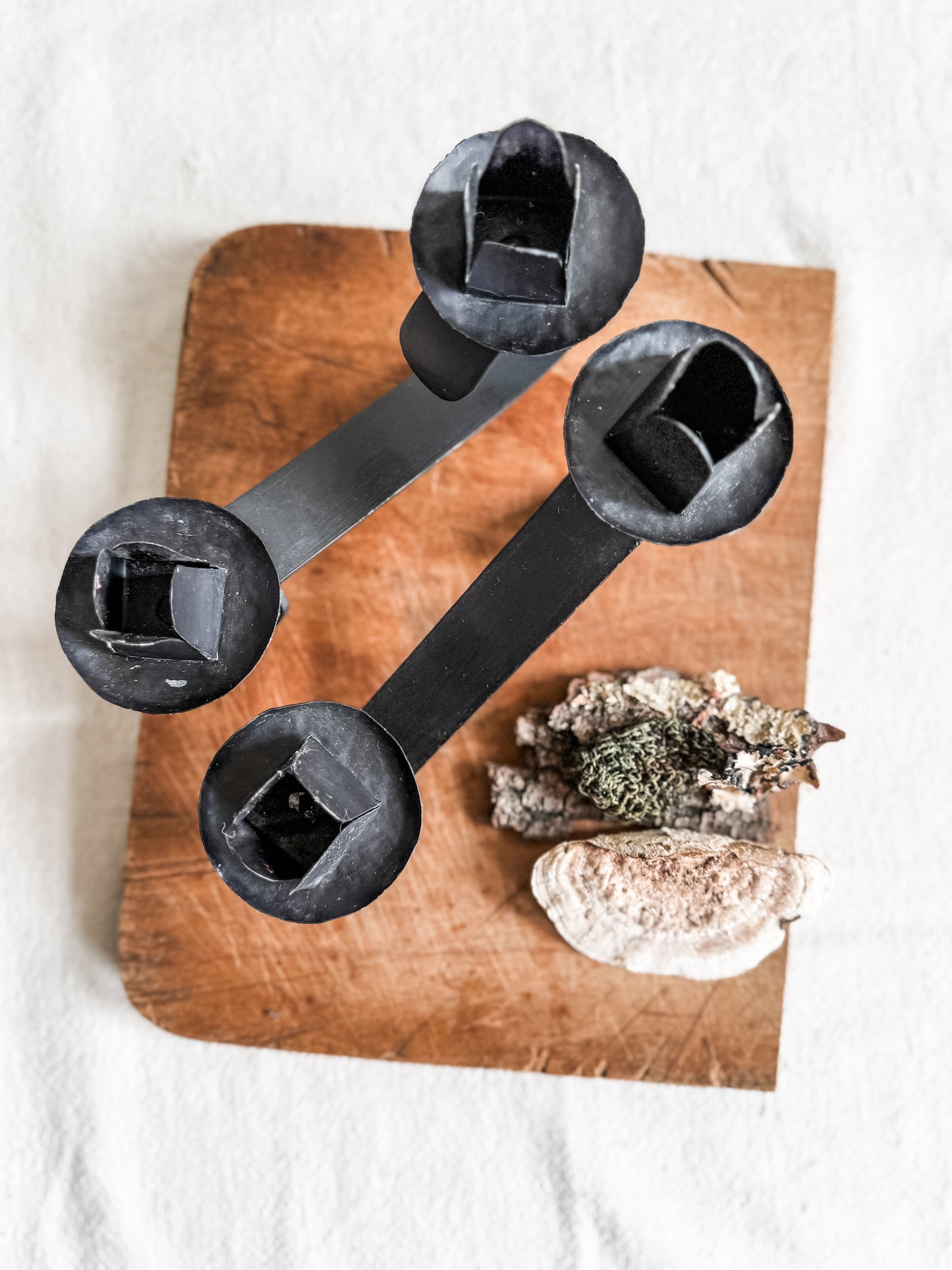 Pair of Metal Candlestick Holders