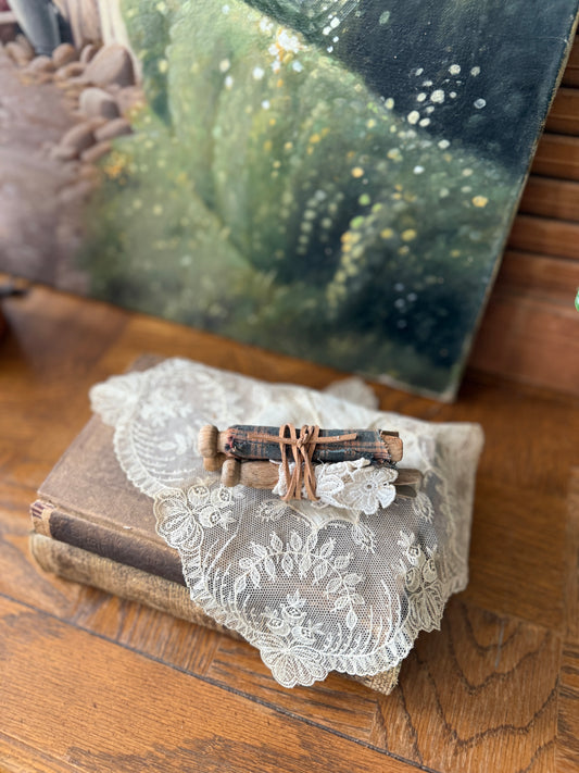 Clothespin and fabric bundle