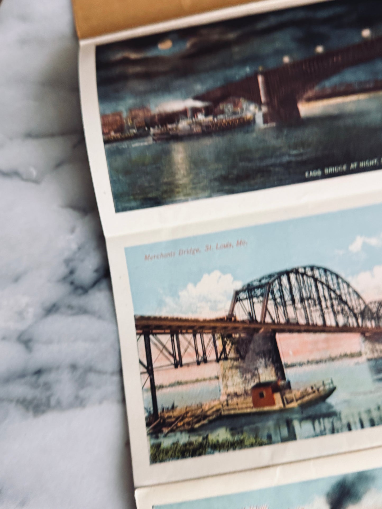 Antique fold out postcard pack from St. Louis, Missouri