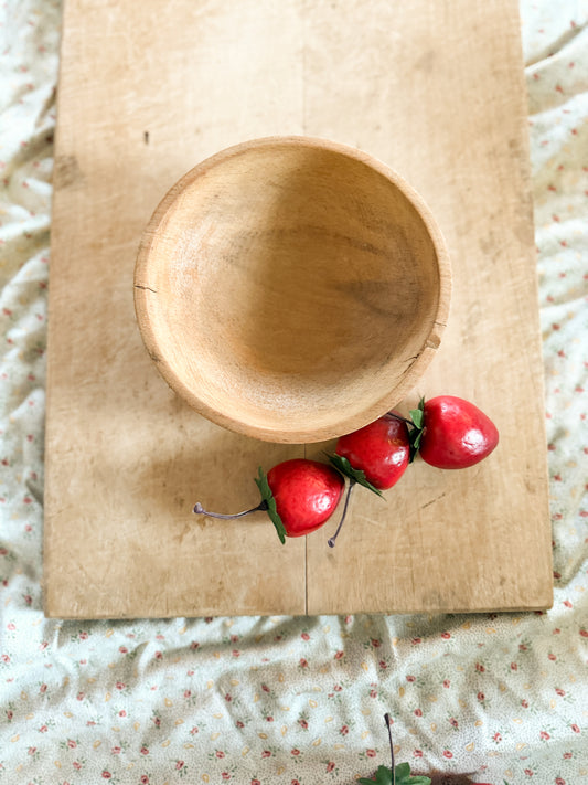 Carved wooden bowl