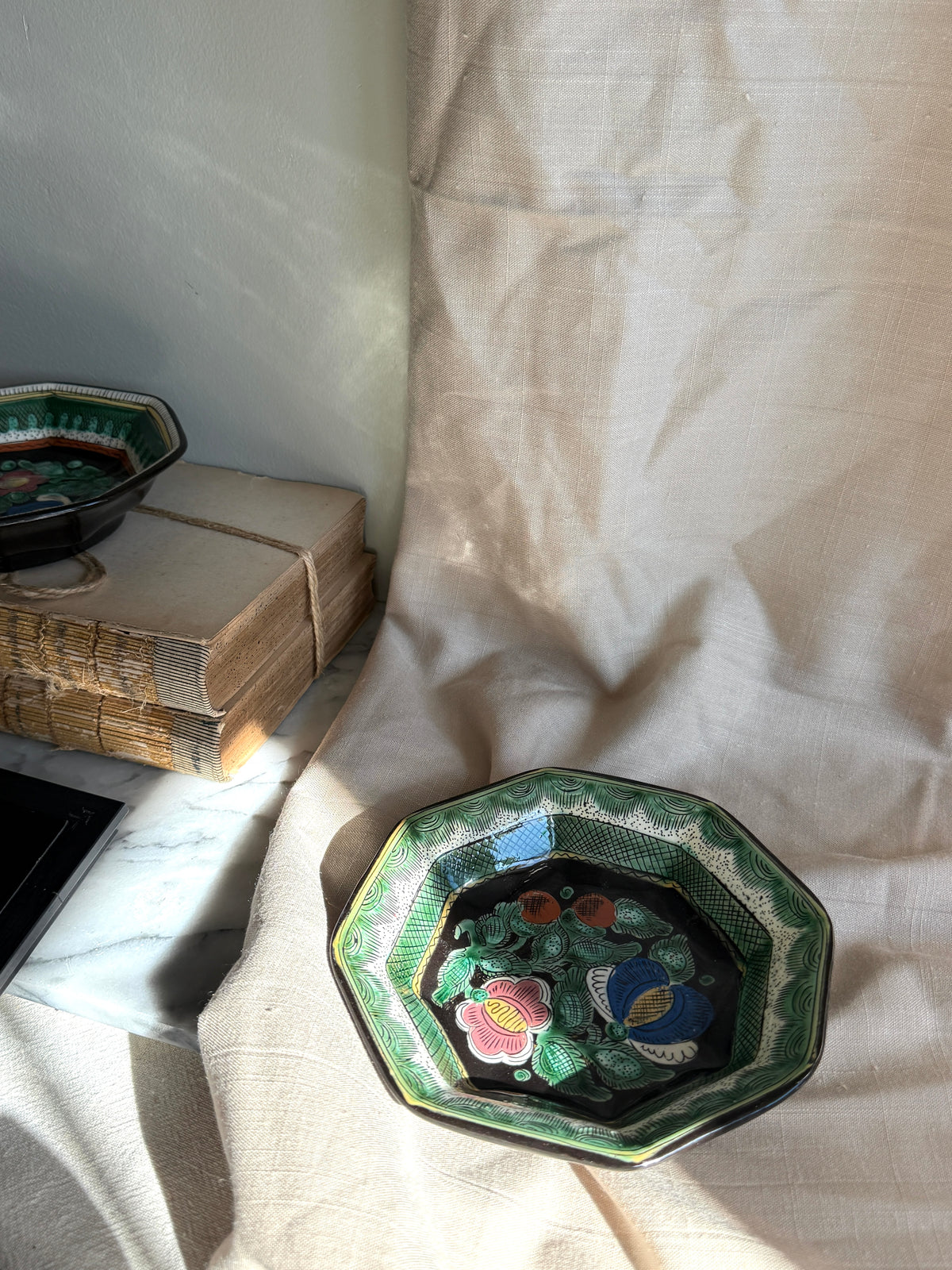 Vintage Swiss earthenware bowl
