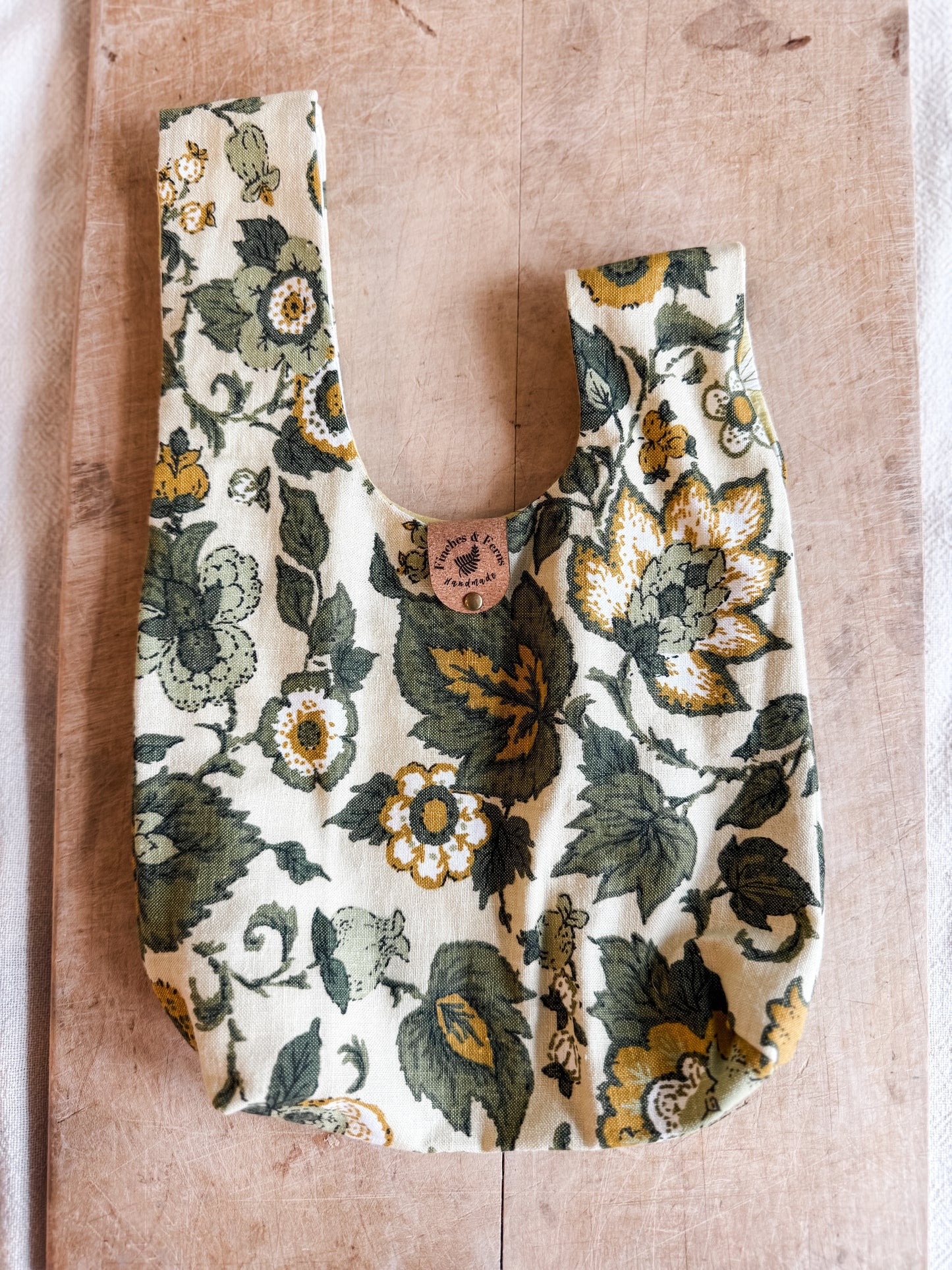 Small Japanese Knot Bag | Handmade Artisan Gift Boutique | Vintage Fabric