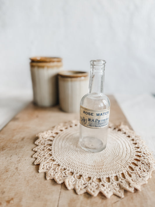 Rose Water Apothecary Bottle