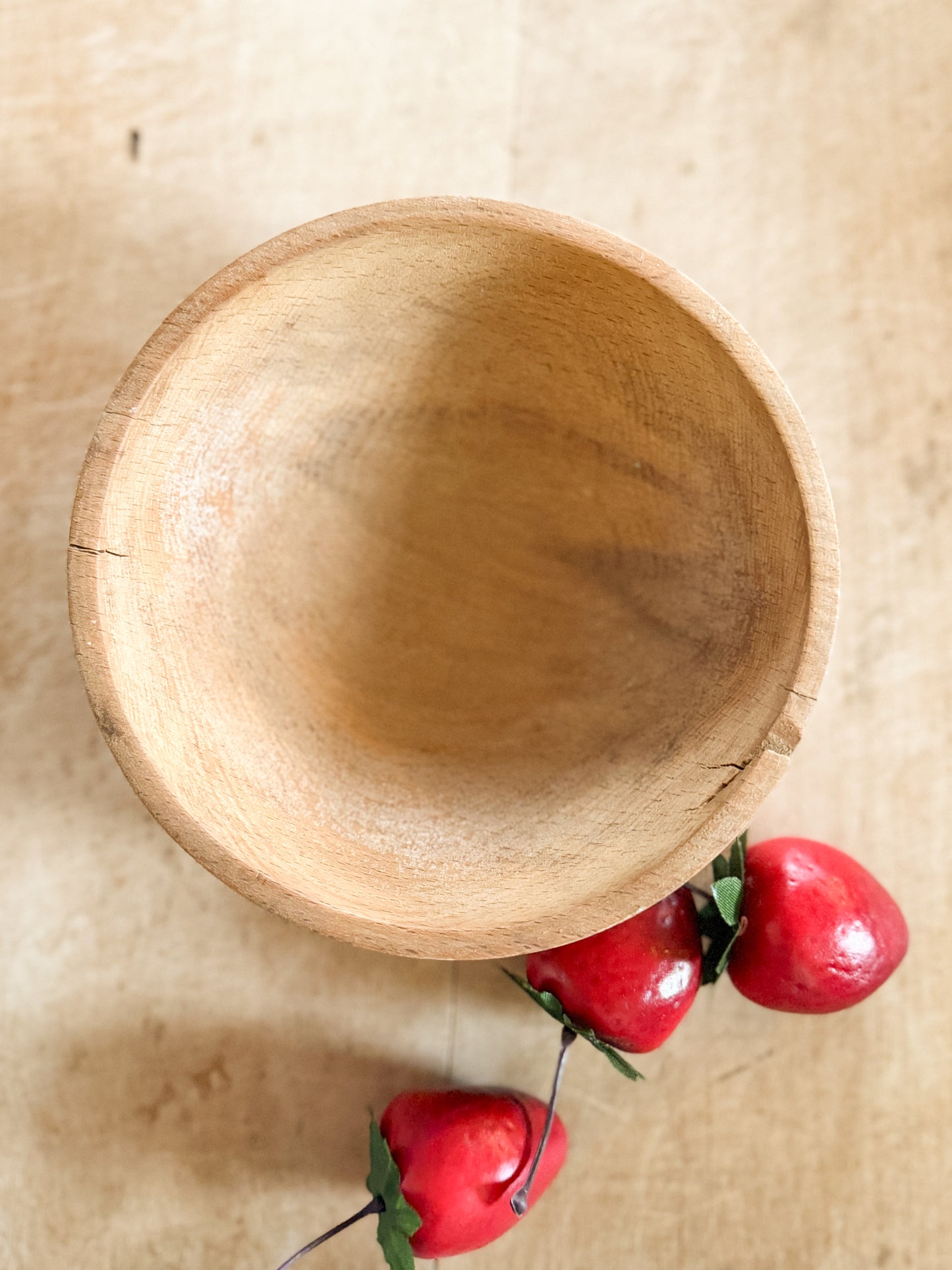 Carved wooden bowl