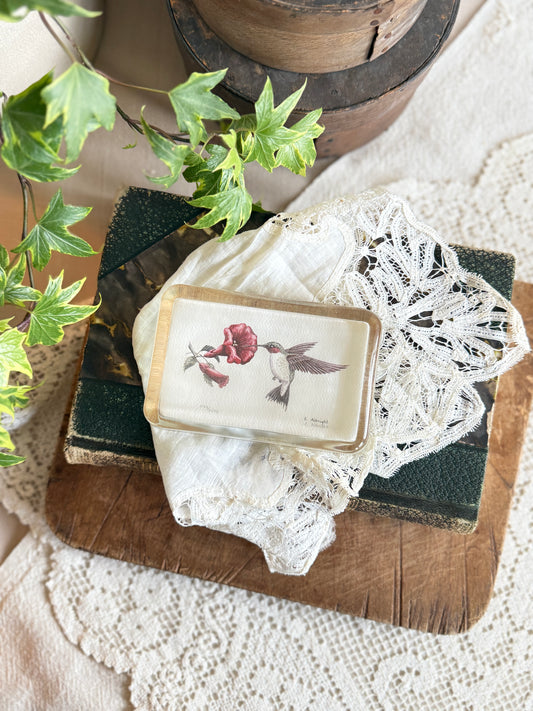 Vintage Hummingbird paper weight