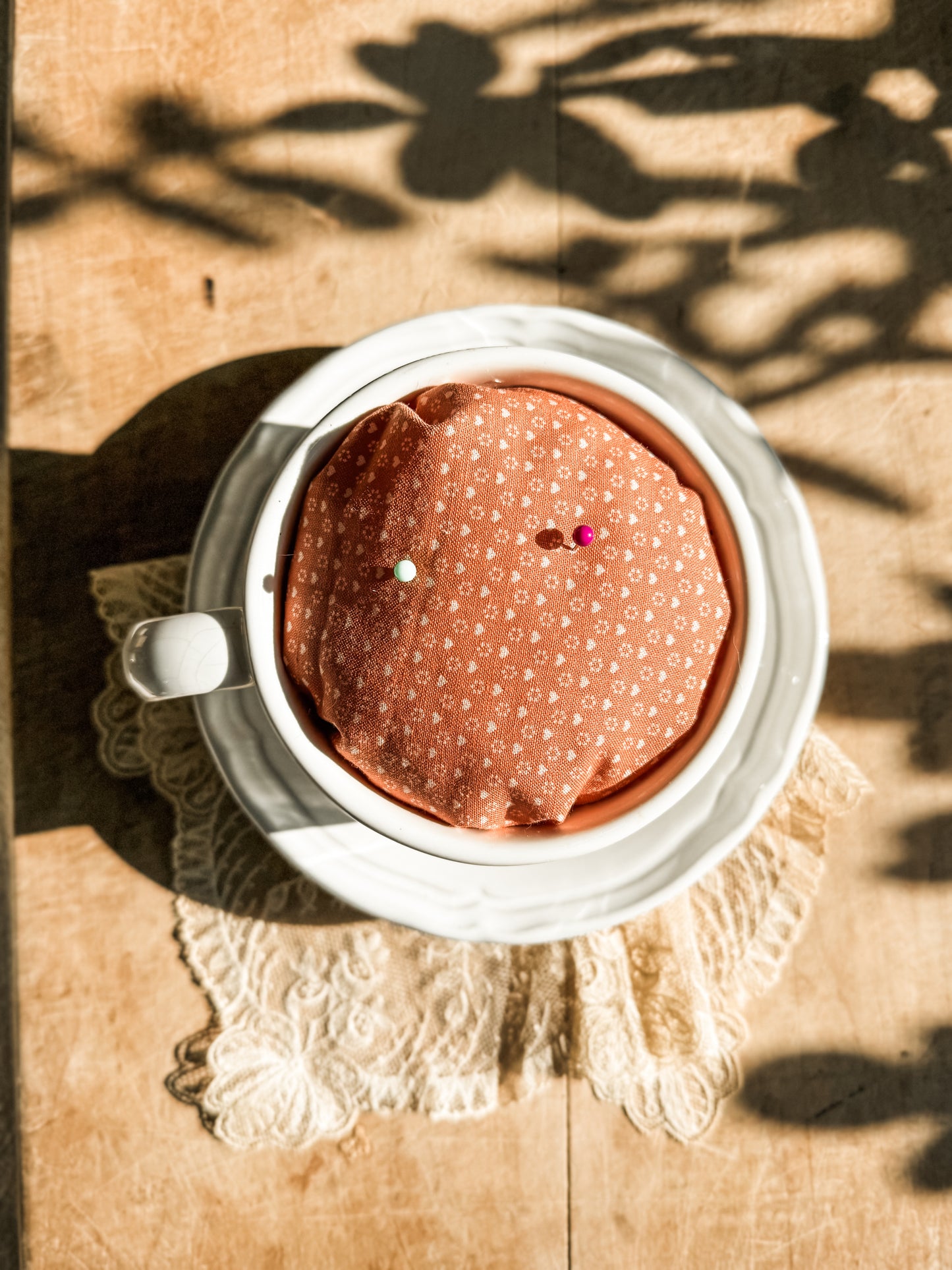 Handmade Teacup Pincushion