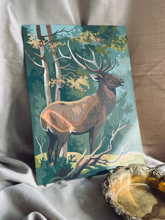 Vintage elk Paint by number